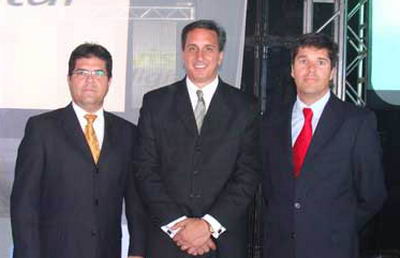 José Ramos, Rafael Cisneros y José Ignacio Evans, de Movistar