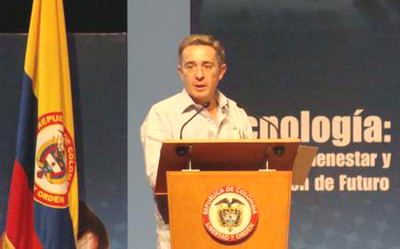 Presidente Álvaro Uribe en Andicom 2008