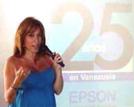 Mercedes Castagnino, gerente de mercadeo de Epson Venezuela.
