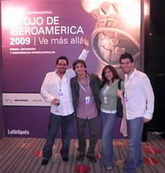 El equipo de Wikot en el evento de premiación Ojo de Iberoamérica 2009