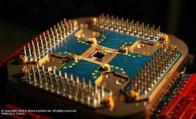 Procesador qubit de D-Wave (Foto: J. Chung D-Wave Systems Inc.)