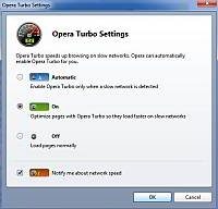 Opera 10, Funcion Turbo