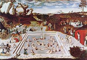 La fuente de la juventud, por Lucas Cranach el viejo