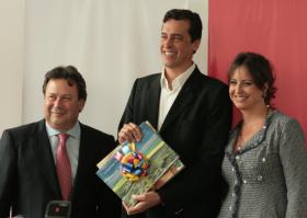 Luis Bernardo Pérez, Rodrigo Baggio y Mireya Blavia Cisneros