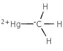 Molécula de metilmercurio