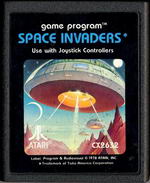 Cartucho de Space Invaders para Atari