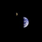 La Tierra y la Luna desde el Voyager