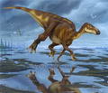 Concepcoón artística de un hadrosaurio (imagen: paleodirect.com)
