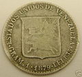 Moneda de plata de curso legal en Venezuela en 1879