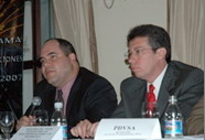 Julio Durán (Telecom Venezuela) y Franco Silva (CONATEL)