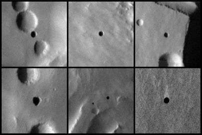 Seven Sisters, las cuevas descubiertas en Marte