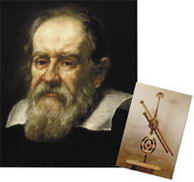 Galileo Galilei y su telescopio (Imágen: astrosociety.org)