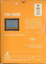 Parte trasera de la caja de Pac-Man para Atari 2600
