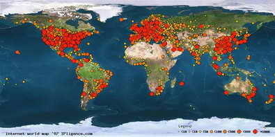 Internet World Map 2007