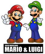 Mario y Luigi, los heroícos hermanos plomeros del juego Mario Bros