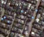 Cementerio de La Recoleta visto por Google Earth