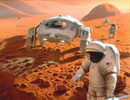 Visión artística de la futura misión tripulada a Marte