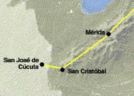 Línea entre San Cristobal (Venezuela) y Cucuta (Colombia) (Gráfico: fpolar.org.ve)
